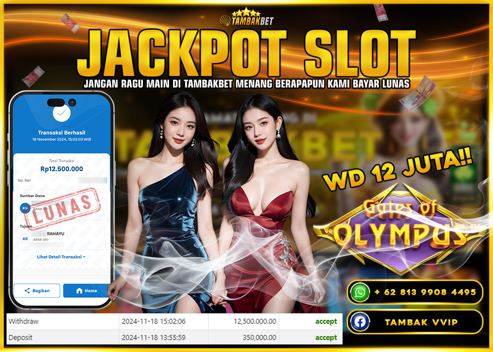 BUKTI JACKPOT SLOT GATES OF OLYMPUS TAMBAKBET